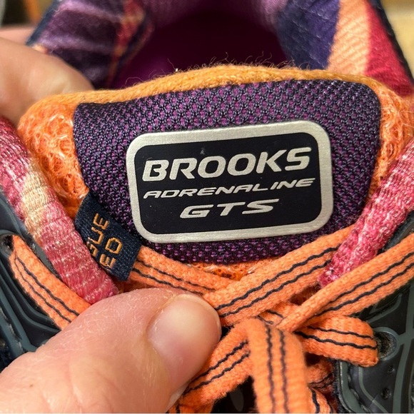 Brooks Adrenaline GTS 15 Women's Running Shoes Size 11 B Black/Purple/Orange - Picture 9 of 10